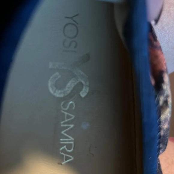 Yosi Santa Blue velvet Floral flats - Picture 6 of 7